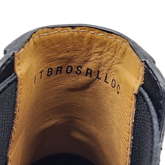 Burberry Luke TB Monogram Buckle Leather Chelsea Boot in Black 40 $1050 - Picture 6 of 10